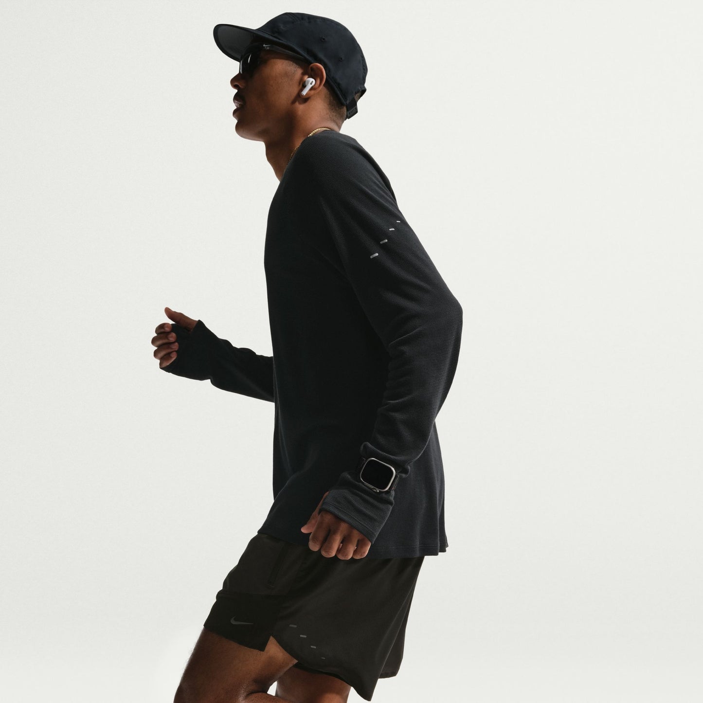 Nike Stride Plus Dri-FIT 12.5cm Brief-Lined Running Shorts Men's - Off-Noir/Black/Black