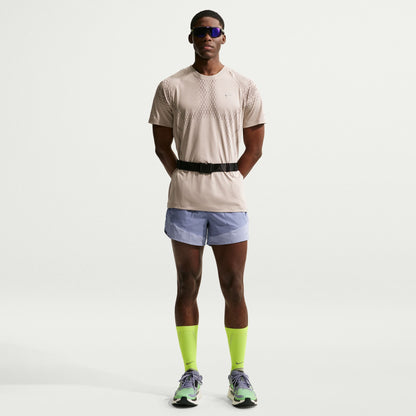 Nike Stride Men's Dri-FIT ADV Short-Sleeve Running Top - Cream II/Mink Brown