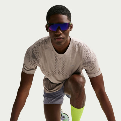 Nike Stride Men's Dri-FIT ADV Short-Sleeve Running Top - Cream II/Mink Brown
