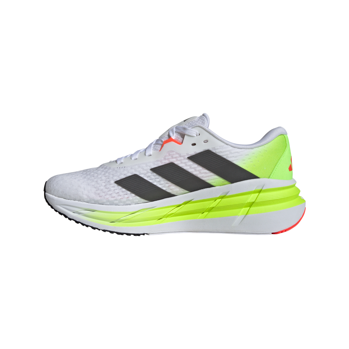 Adidas Adistar 3 Men's - Cloud White/Night Metallic/Lucid Lemon