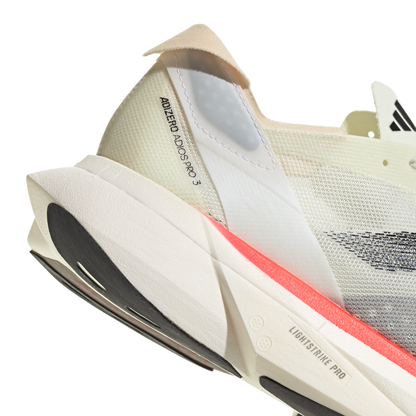 Adidas Adizero Adios Pro 3 Shoes Men's - Ivory/Black