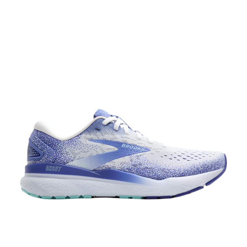 Brooks Ghost 16 Women's - White/Amparo Blue/Limpet Shell