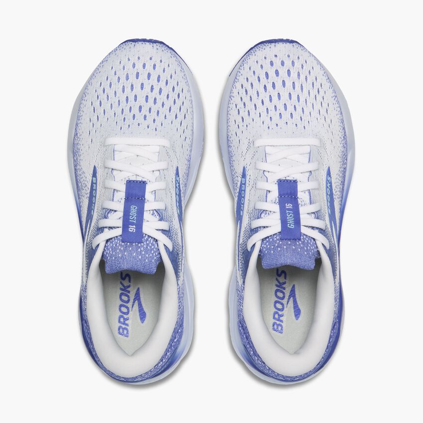 Brooks Ghost 16 Women's - White/Amparo Blue/Limpet Shell