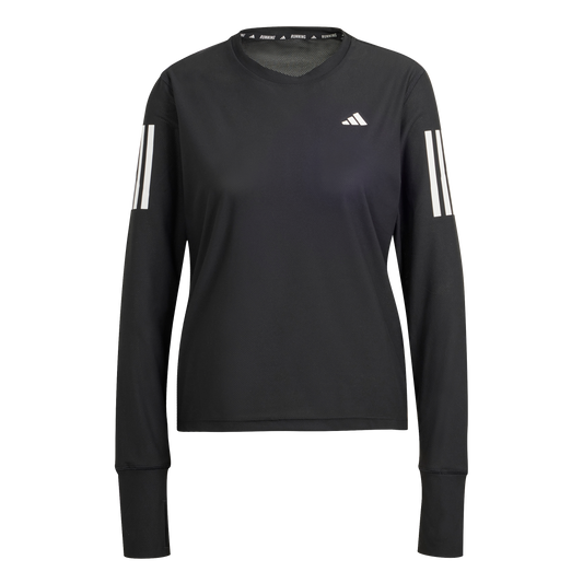 ADIDAS OWN THE RUN LONG SLEEVE TEE WOMEN'S - BLACK