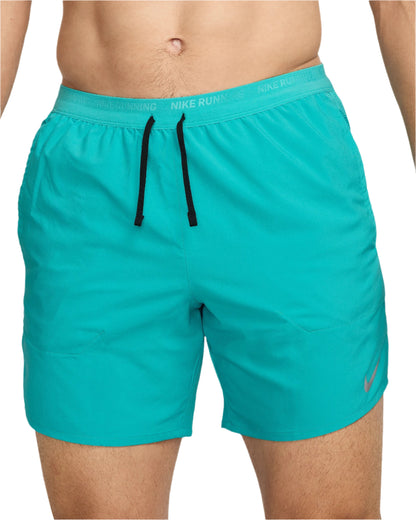 Nike Stride Dri-FIT 7" Brief-Lined Running Shorts Men's - Cactus/Black