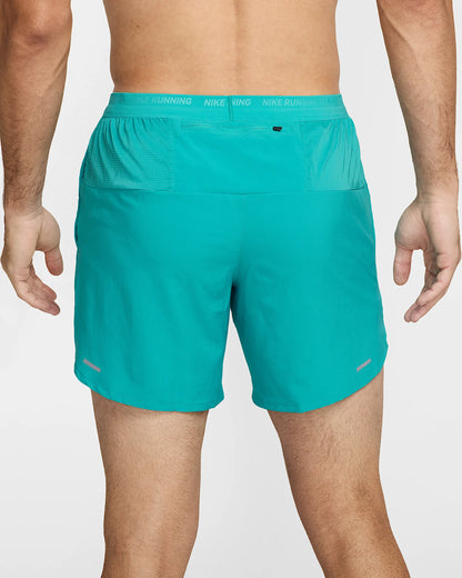 Nike Stride Dri-FIT 7" Brief-Lined Running Shorts Men's - Cactus/Black