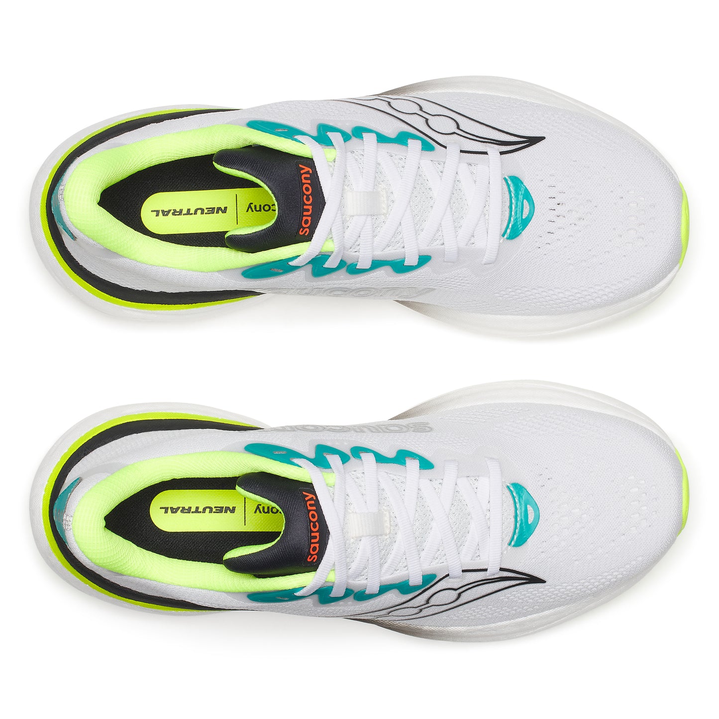 Saucony Ride 19 Men's - White/Citron