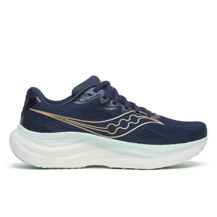 Saucony Ride 19 Women's - Navy/Aqua