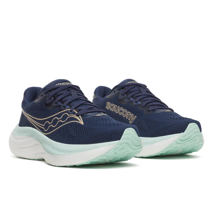 Saucony Ride 19 Women's - Navy/Aqua