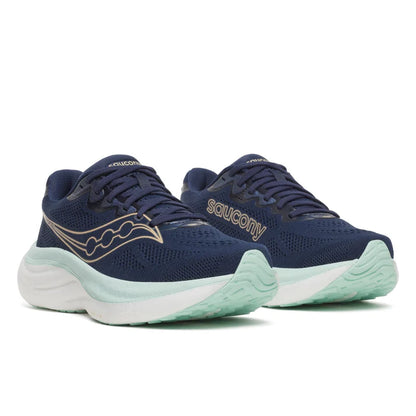 Saucony Ride 19 Women's - Navy/Aqua