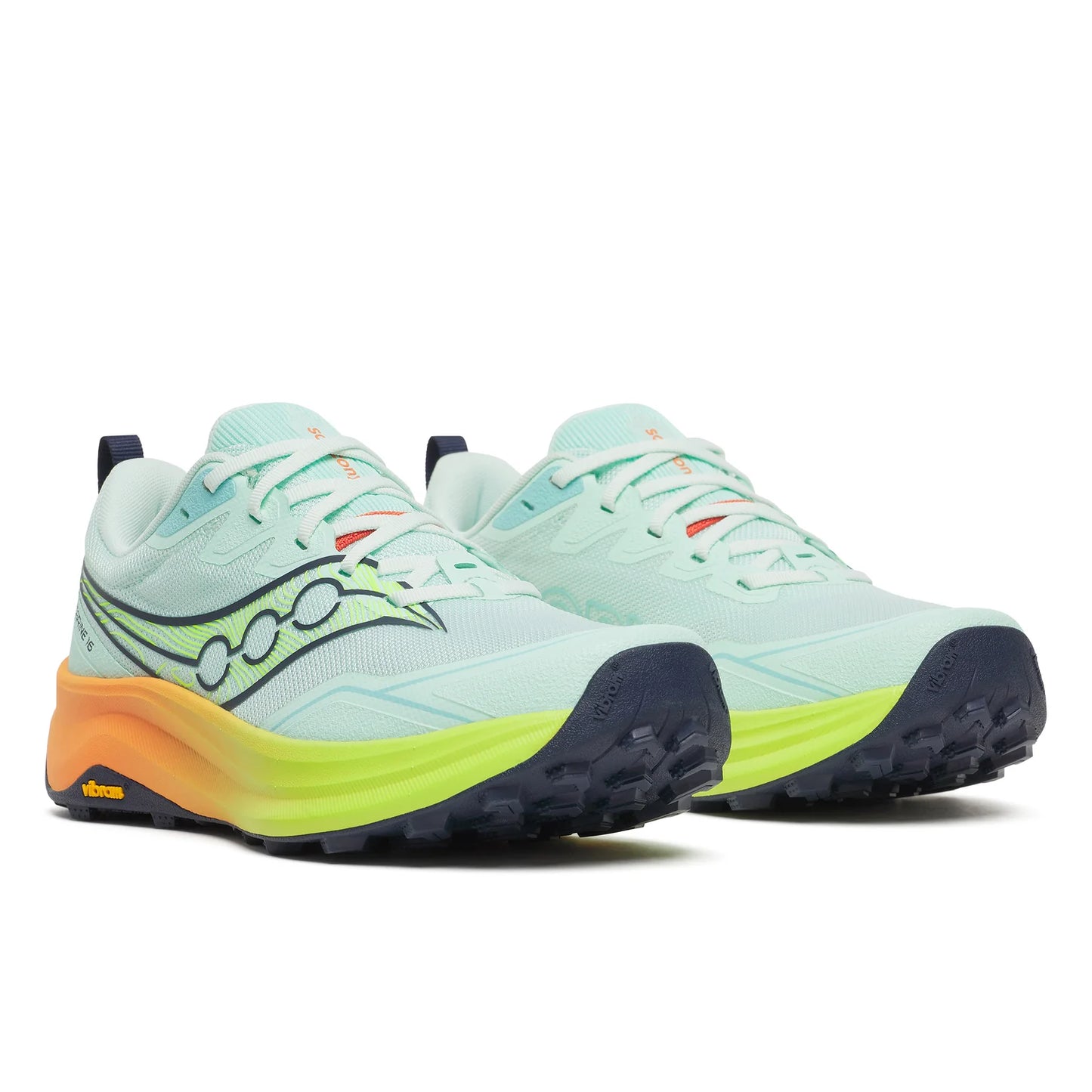 Saucony Peregrine 16 Women's - Aqua/Citron Piscine