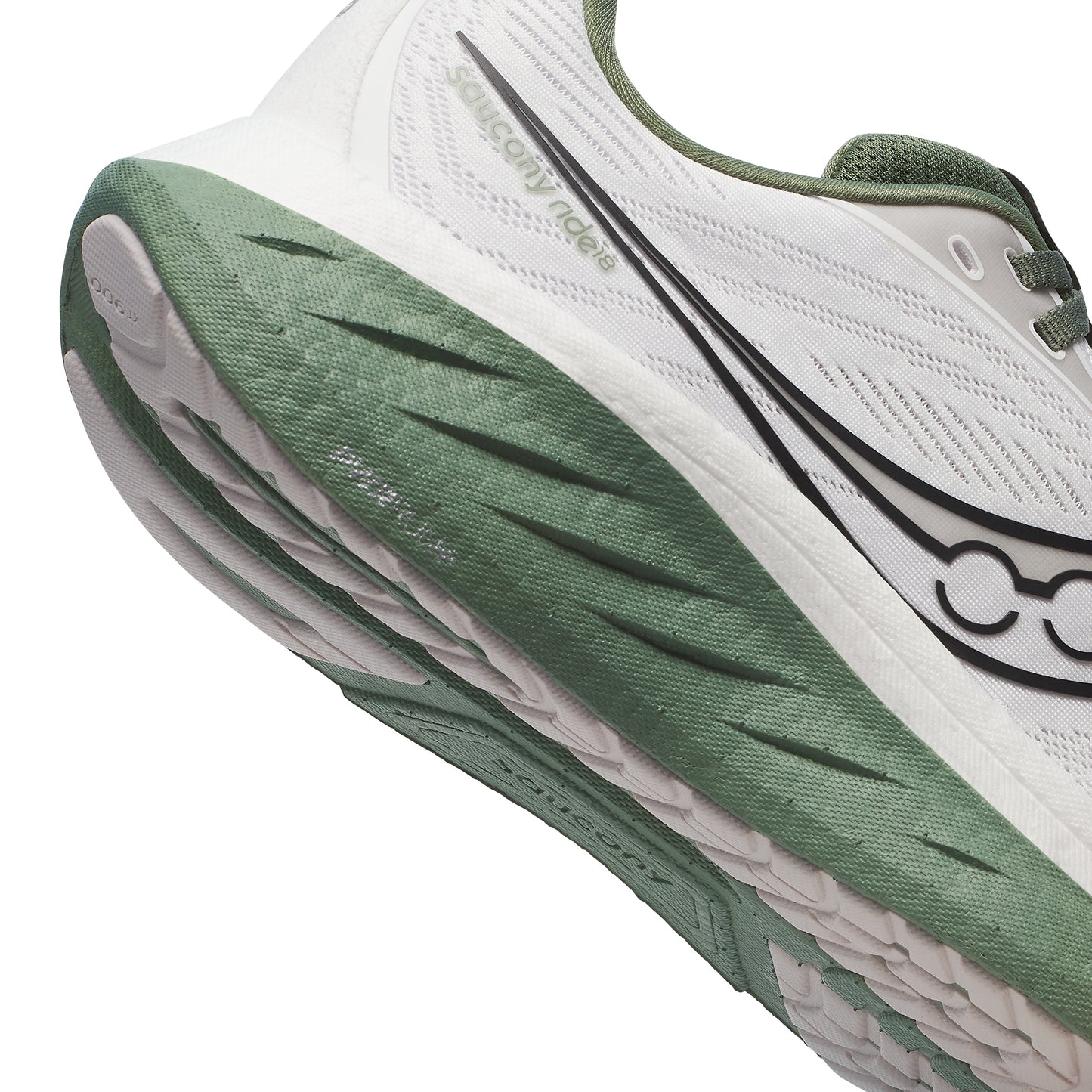 Saucony Ride 18 Men's - White/Olive