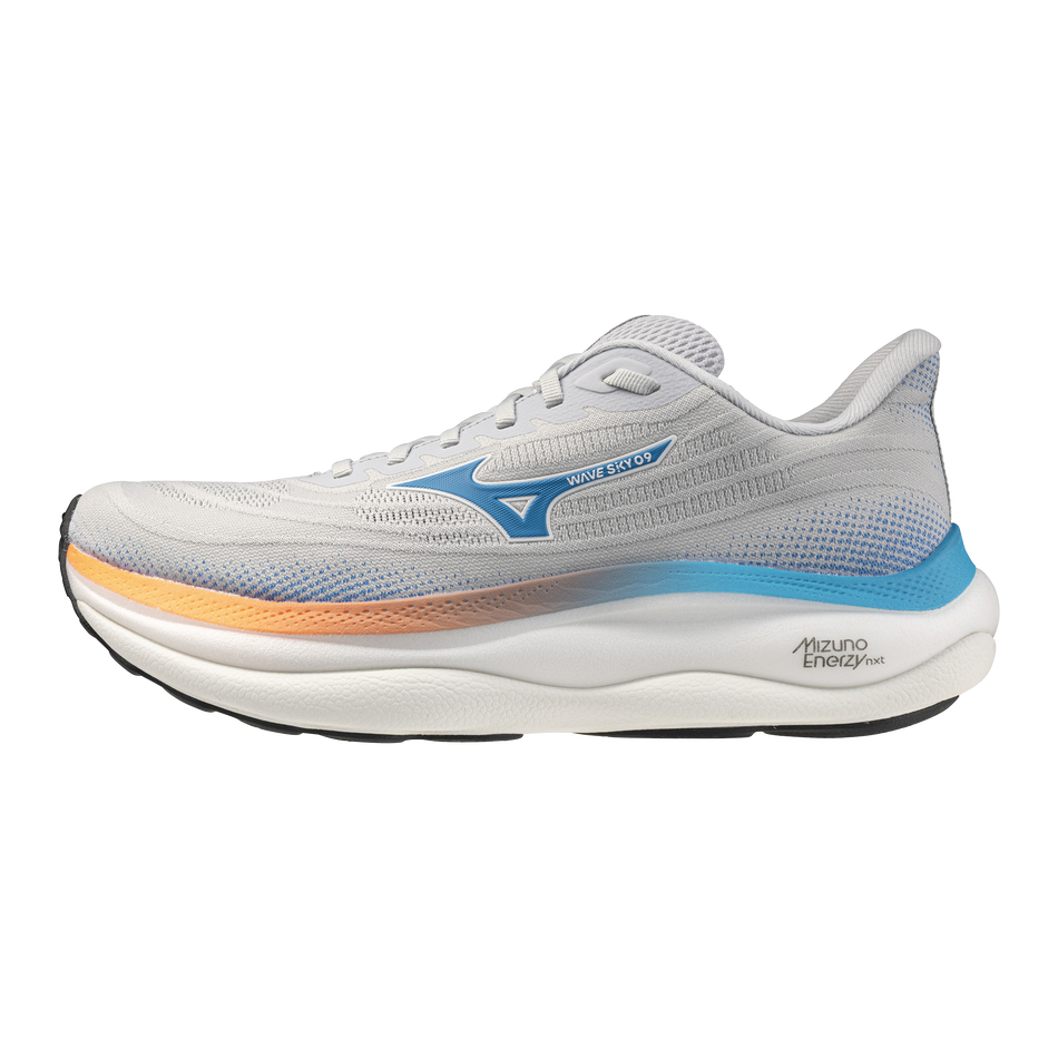 Mizuno Wave Sky 9 Men's - Cloudscape/blue Jewel/lava Orange