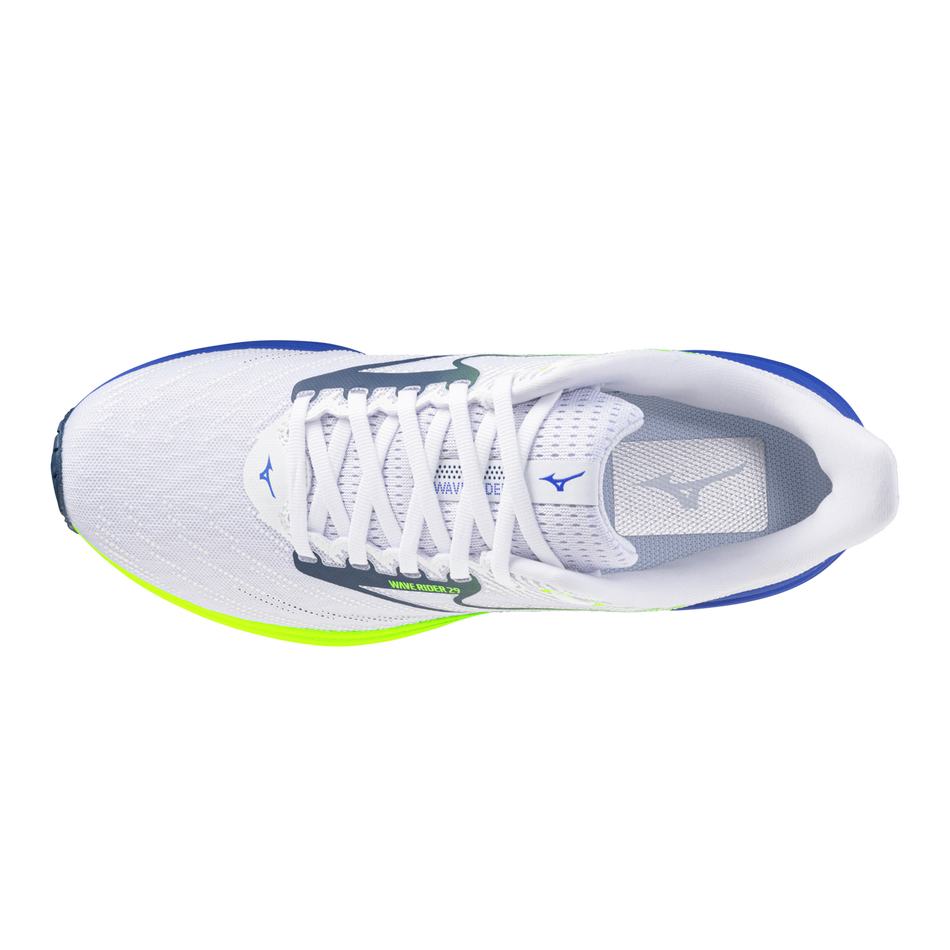Mizuno Wave Rider 29 Men's - White/Estate Blue/Lightning Ye