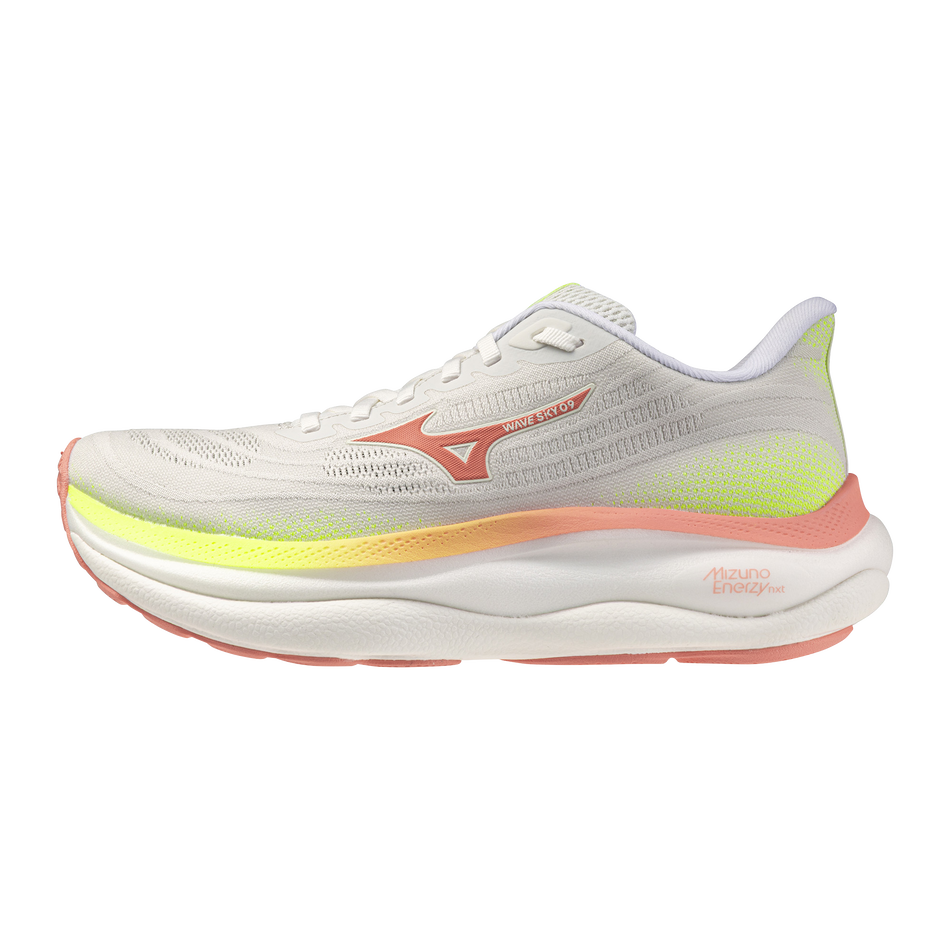 Mizuno Wave Sky 9 Women's - Gf White/desert Flower/lime Pulp