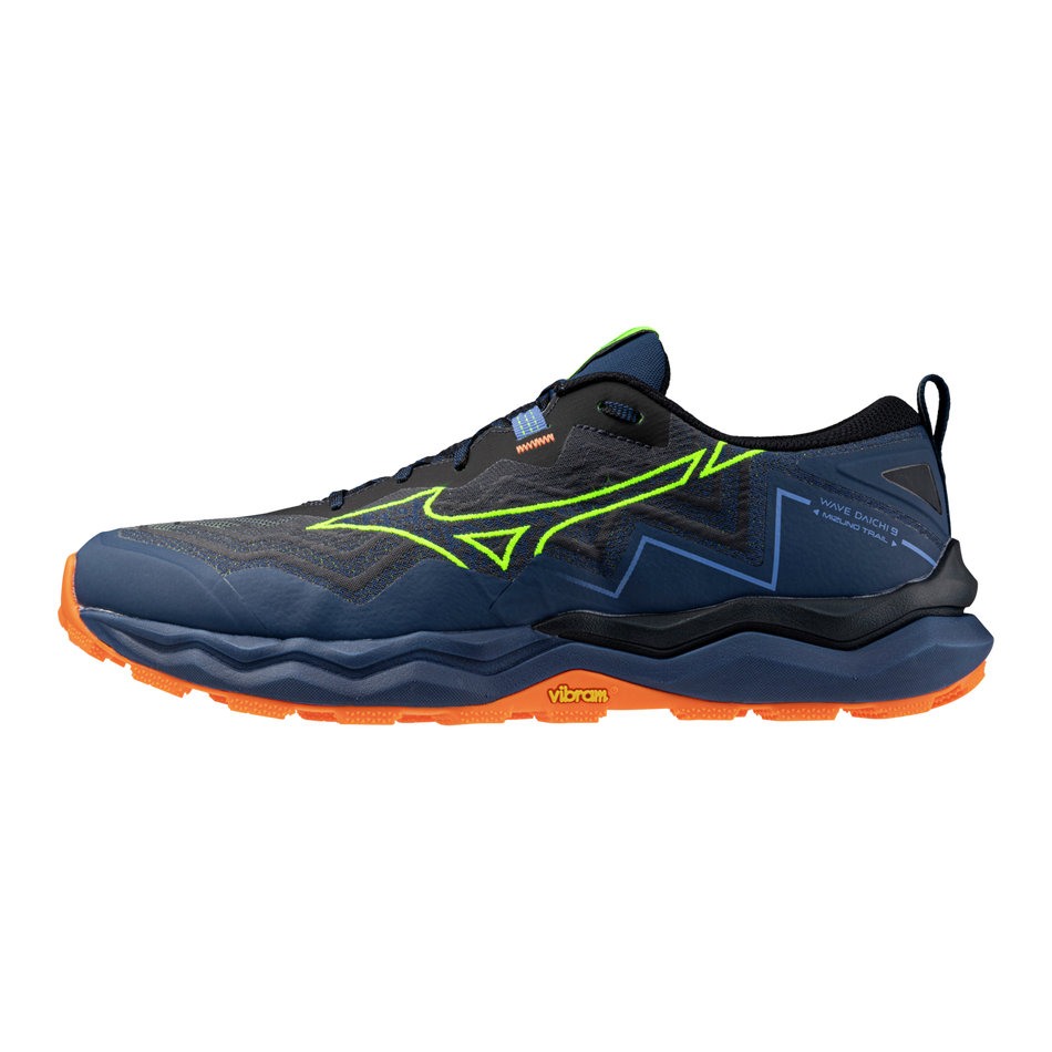 Mizuno Wave Daichi 9 Men's - Estate Blue/Lightning Yellow