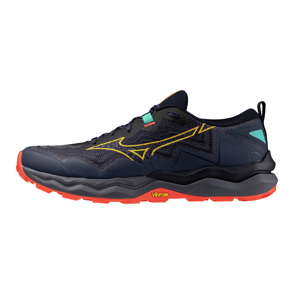 Mizuno Wave Daichi 9 Men's - Baritone Blue/Citrus/Fiery Cor