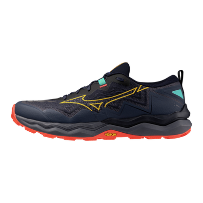 Mizuno Wave Daichi 9 Men's - Baritone Blue/Citrus/Fiery Cor