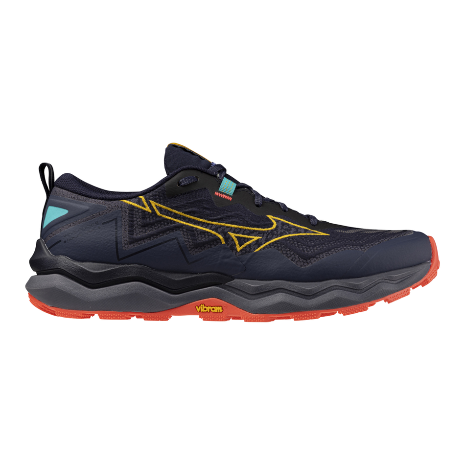Mizuno Wave Daichi 9 Men's - Baritone Blue/Citrus/Fiery Cor