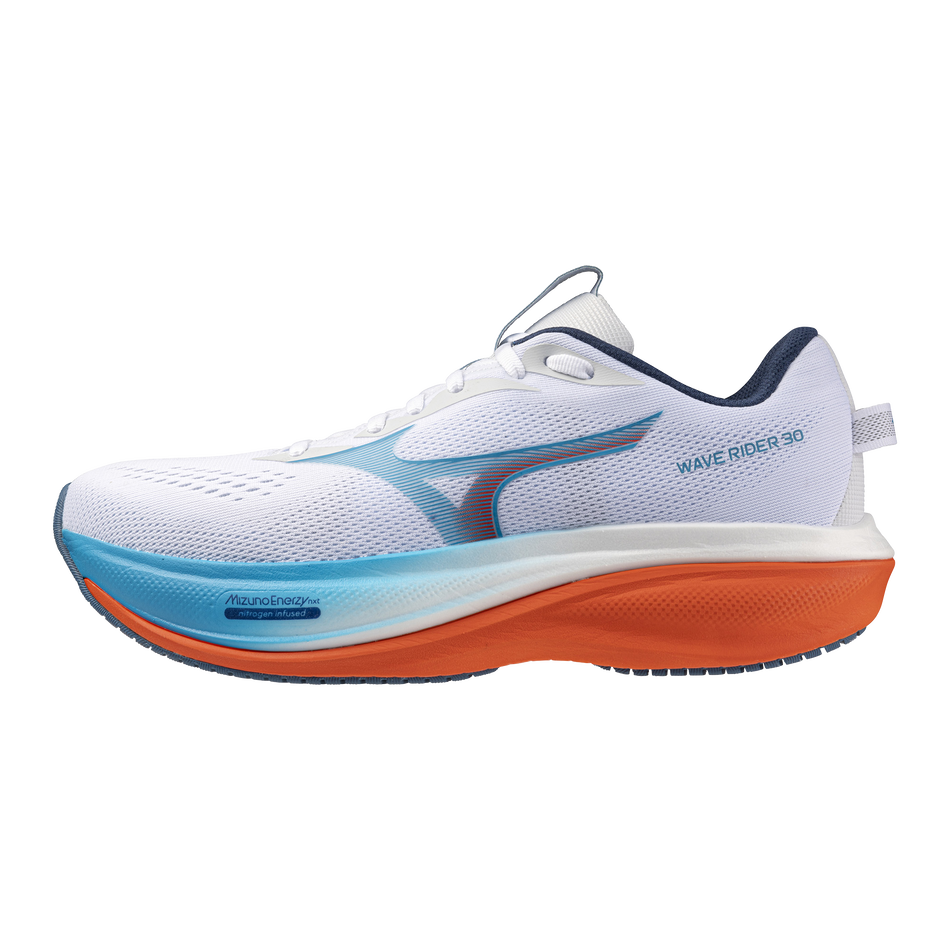 Mizuno Wave Rider 30 Men's - White/Blue Jewel/Orange.com