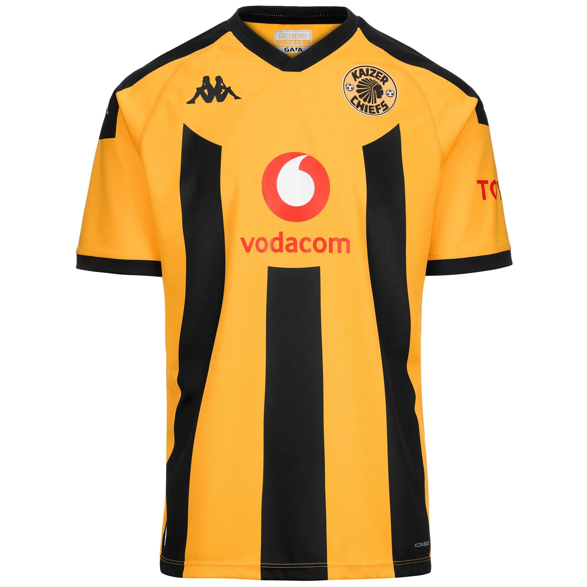 Kappa Kaizer Chiefs Kombat Pro 2025 AM Mens Home Jersey - Yellow/Black ...