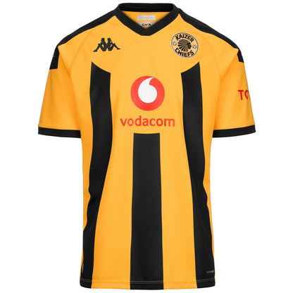 Kappa Kaizer Chiefs Kombat Pro 2025 AM Mens Home Jersey - Yellow/Black