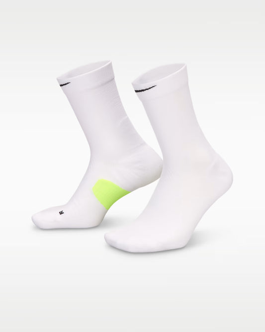 Nike Running Midweight Run Crew Socks - White/Volt/Black