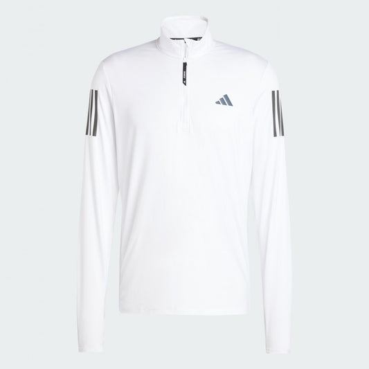 Adidas Own The Run Half Zip Track Top - White