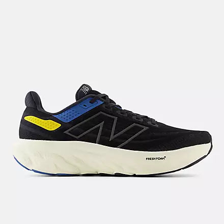 New Balance Fresh Foam X 1080v13 Men's - Black/ Blue Agate and Ginger Lemon