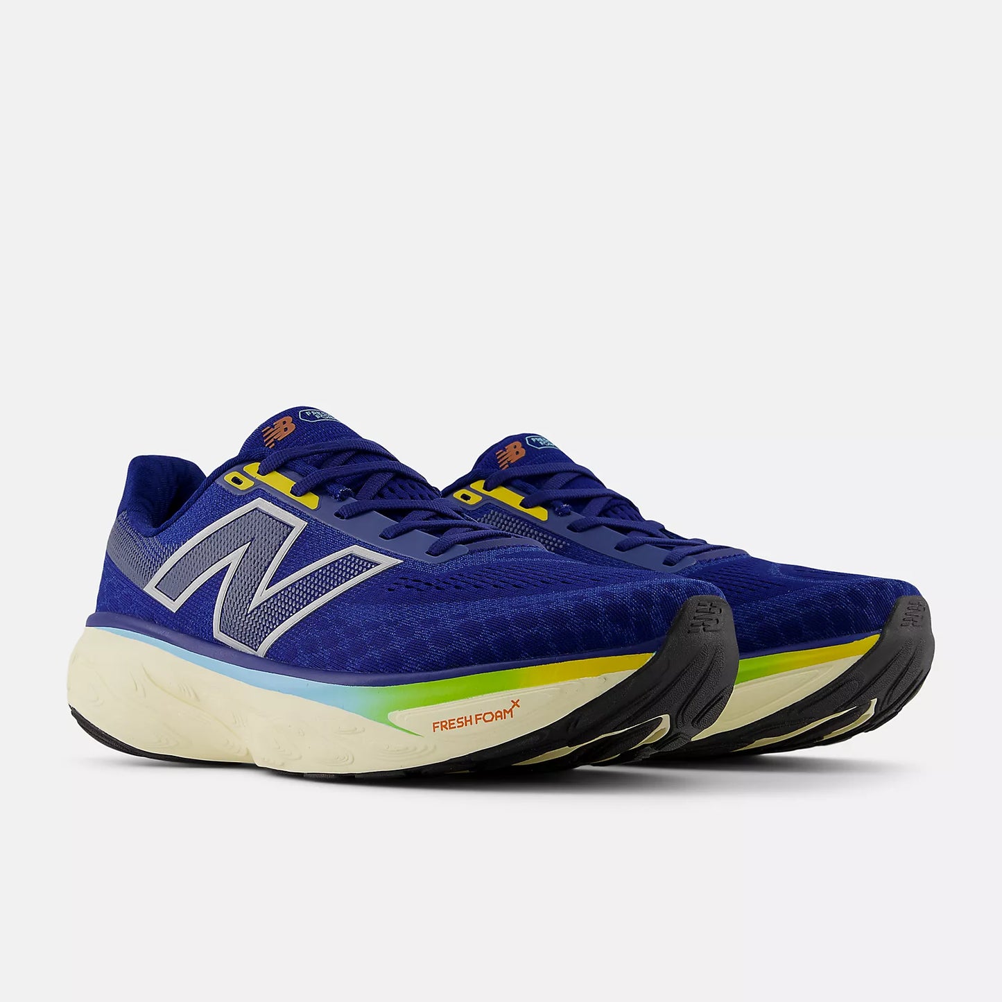 New Balance Fresh Foam X 1080v14 Wide (2E) Men's - Inkwell/Silver Metallic/Ginger Lemon