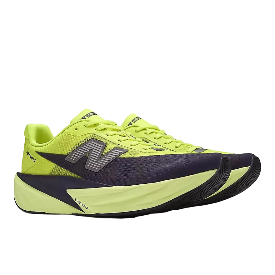 New Balance FuelCell Rebel v5 Women's - Alkaline Green/Boysenberry/Dark Silver Metallic
