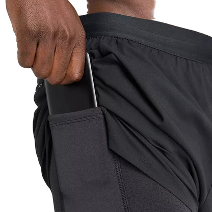 New Balance Mens AC Lined Short 5" - Black
