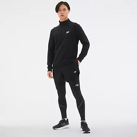 New Balance Heat Grid Half Zip - Black