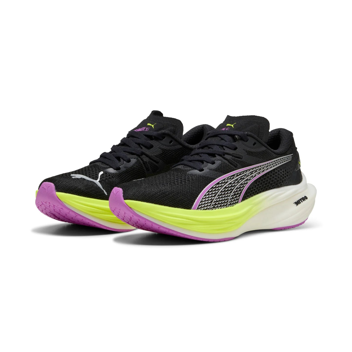 Puma Deviate Nitro 3 Women's - Black-Yellow Alert-Magenta