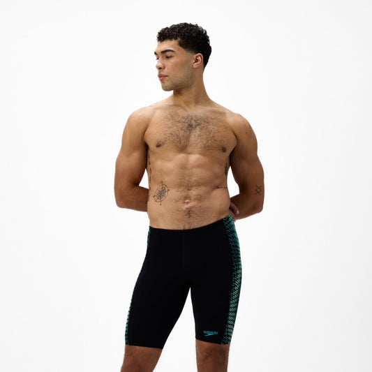 Speedo Tech Panel Jammer Men's - Black/Turquoise Gem