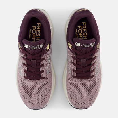 New Balance Fresh Foam X 860v14 Wide Women's - Ice Wine/Plum Brown/Silver Metallic