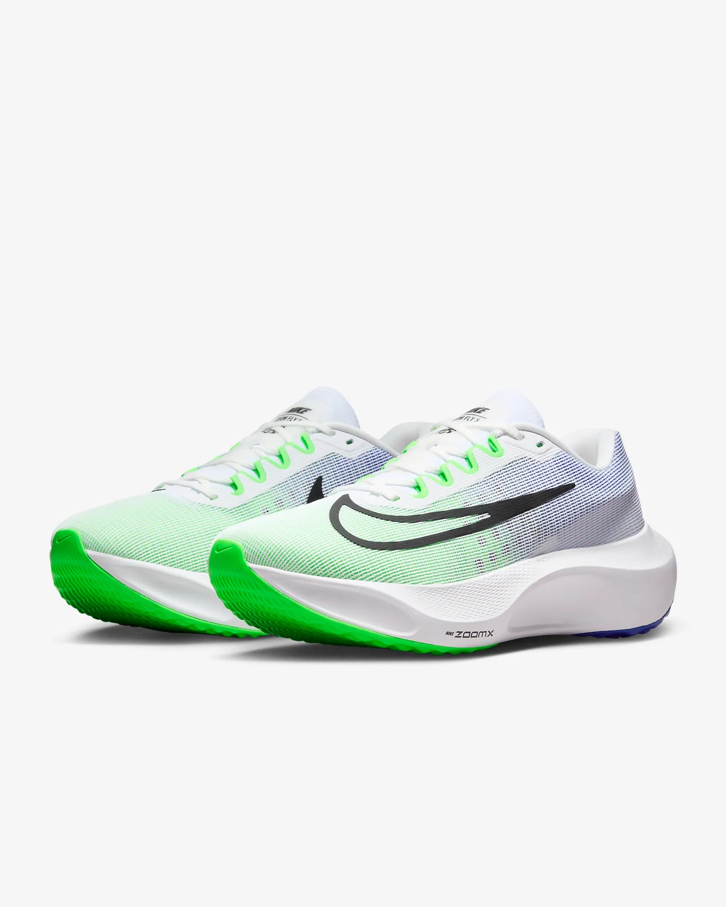 Nike Zoom Fly 5 Men's - White/Black-Green-racer blue