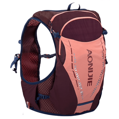 Aonijie Windrunner 10L Pack - Maroon/Salmon Pink - The Sweat Shop